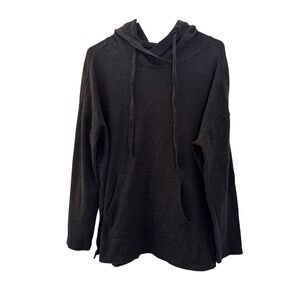 Pact Mens Organic Cotton Hoodie Charcoal Grey Heather Kangaroo Pocket Medium